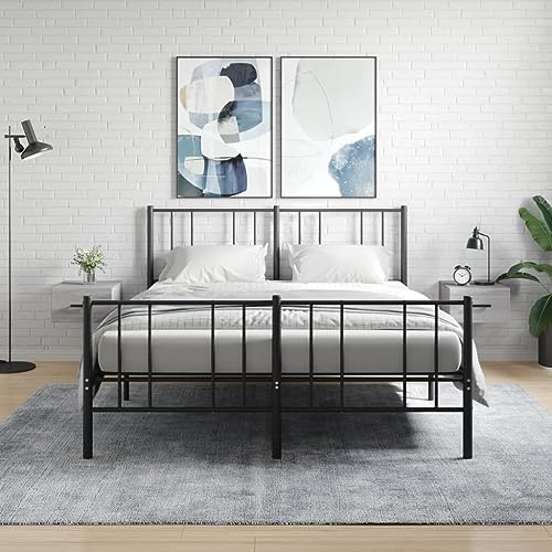 Frdhee Lot de 2 armoires multi-usages, armoires de rangement, armoires à tiroirs, tables de chevet murales, grises, 35 x 35 x 20 cm, pour garage, chambre à coucher, bureau à domicile, montage facile