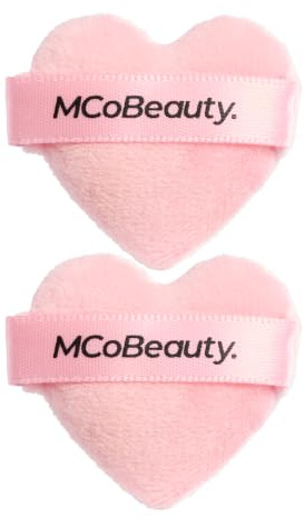 MCoBeauty Mini Love Heart Powder Puff - Velvet Setting Puff