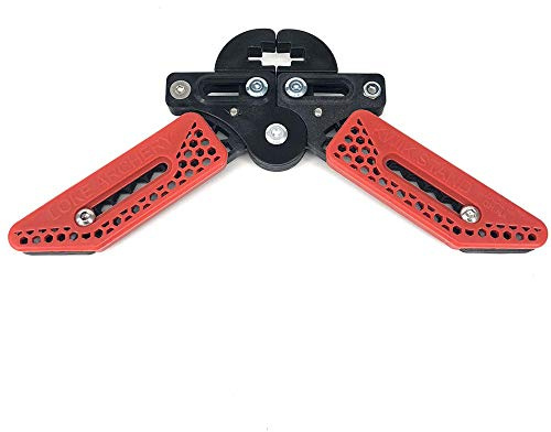 SHARROW Bogenständer Halter Bogen Seitenständer Compound Bogen Kick Stand Support Bowstand Bogensport Zubehör (Rot)