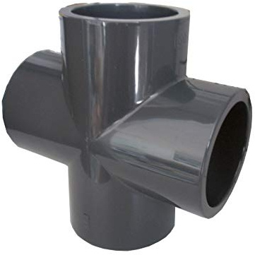 well2wellness® PVC - Kreuzstück 90° - 50 mm (200251)