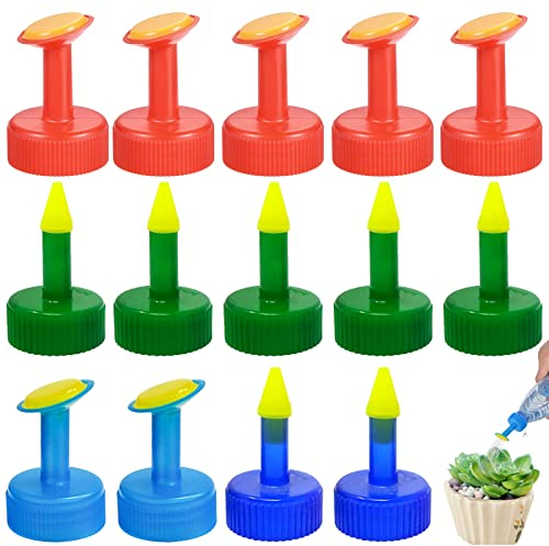 Gießaufsatz für Flaschen, 16 Stück Flasche Top Bewässerung Kunststoff Pflanze Tragbarer Gießkannenaufsatz Bewässern Spike Sprinkler Bewässerung Flaschen Wasser für Plant Blumen Watering