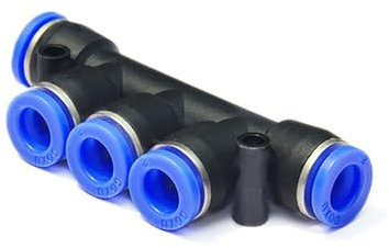 Temhyu PU/PY/PK/PM/PZA/HVFF Pneumatische Fitting Rohrverbinder Rohr Luft Schnellanschlüsse Wasser Push In Schlauchkupplung 4mm 6mm 8mm 10mm 12mm (Color : PK, Size : 6mm)