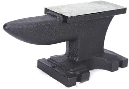 Schmiede Amboss Schwarz Gusseisen Hochwertiger Amboss 5/11/25kg Oberschnitt enge Linie Walzlinie für Schmiede Doppeltes Horn aus Stahl Schmiedwerkzeug Robust (11kg)