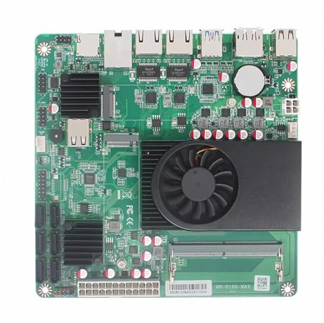 CYMINILMDPC 6-Bay Core i3-N305 NAS Motherboard,1 * 10G,2*i226-V 2.5G,No Ram No Storage,6*SATA3.0,2*NVMe,Soft Router Firewall ITX Mainboard