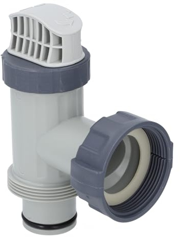 Pool Plunger Valve Hose Connector, Compatible Intex Filter Pumps 28635EG, 28633EG, 28671EG, 1.5 & 1.25 Universal Fit, PVC Replacement Valve for Above Ground Pools & Filter Pumps