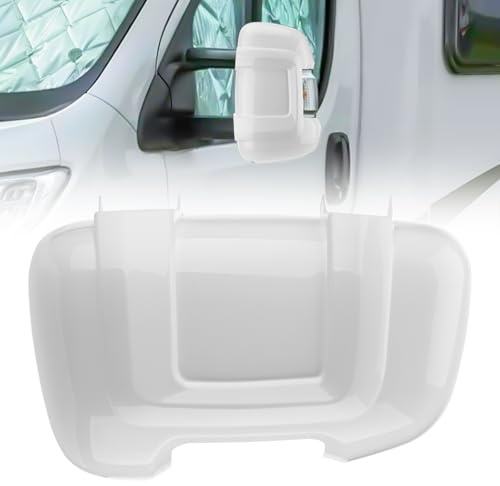 GEARCELL Auto Außenspiegel Abdeckungen Kappen Spiegel Protektoren Schutz Abdeckungen Wohnmobil Ducato Boxer Relay Langer Arm Weiß 1er Pack