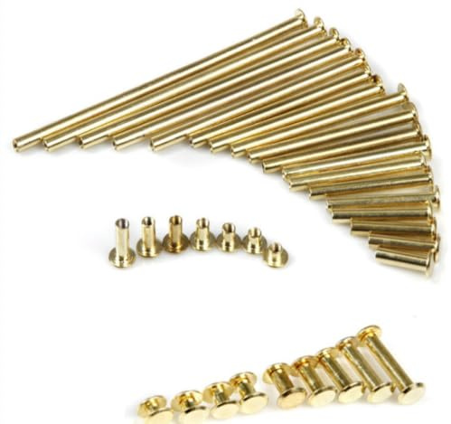 bindningsskruvar, nitar, Bokbindningsskruvar 5-25 förpackning 5x(5-100) mm(5x30mm 10pcs)