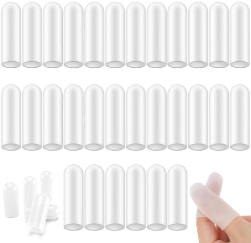 Bangbobi 30 st fingerskydd i silikon, 1,6 x 4 cm, gelfingertopp