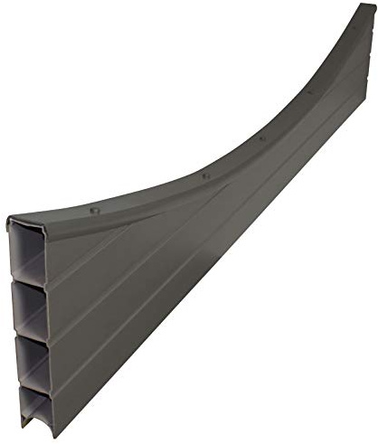 Eco Fence Composite Fencing Panel Top - Graphite, 1.829m (6 Foot), Concave