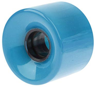 without FJY-WHEEL, Solid Cruiser Longboard Skateboard High Elastic Durable PU Wheels Skate Board Zubehör für Mini Cruiser Longboard (Farbe: Blau)