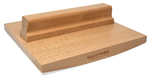 Wiegestempel 20 x 20 cm mit eigenem Text und Logo selbst gestalten - Personalisierbarer Abroll-Stempel für große Motive - optional mit Stempelkissen