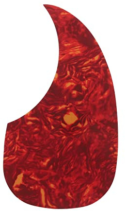 sourcing map Akustikgitarren-Schlagbrett Passend Rot, Gelb | 41-Zoll-Selbstklebende Rechtshänder-Akustik-E-Gitarren-Teile Wassertropfenform