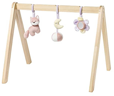 Nattou Holzbogen, Mit Spielzeug und zahlreichen Aktivitäten, 60 x 50 x 47 cm, Alice und Pomme, Polyester/Holz, Bunt