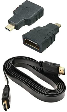 DAGIJIRD 1080P PVC HDMI Cable HDMI to Mini & Micro Adaptor Kit Set for Android Tablet PC