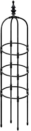 pologmase Obelisk Trellis - Indoor Metal Vine Supports Plant Tower | Home Decoration for Lawn, Balcony, Garden, Patio for Vegetables, Ivy, Jasmine Climbing