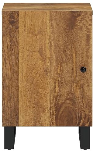Tidyard Badezimmerschrank Unterschrank Badschrank Waschbeckenunterschrank Waschtischunterschrank Badmöbel 38x33x58 cm Massivholz Mango