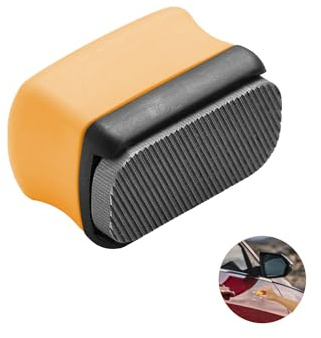 Vacaboro Denibbing - Lima per vernice, per rimozione rapida delle imperfezioni della vernice, mini lama a due lati per riparazione auto, tavole da disegno (giallo)