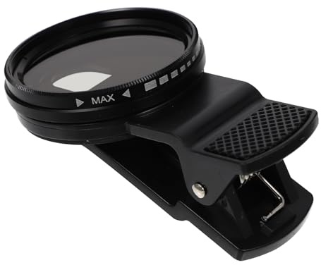 37mm ND2-400 Objektivfilter für Handy Kamera mit Clip | Aluminiumlegierung, Kompakt und Tragbar, Einfach Anzubringen und Abzunehmen, Inklusive Abdeckung, Tasche