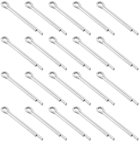 sourcing map Splinte, 4 mm x 32 mm, 304 Edelstahl, Splinte, Splinte, Splinte, Splinte, Splint für Haushaltsgeräte, Sportgeräte, Automechaniker-Reparatur (Silber)