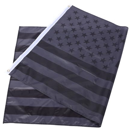 POPETPOP Drapeau Américain Noir Pour Jardin Décoration Intérieure Et Extérieure Adapté à Toutes Conditions Météorologiques