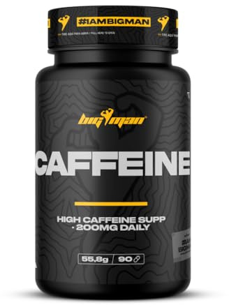 BigMan | CAFFEINE 90 Cáp. | Cafeína Pura 100mg | Energía y Concentración | Aumenta tu rendimiento físico y mental