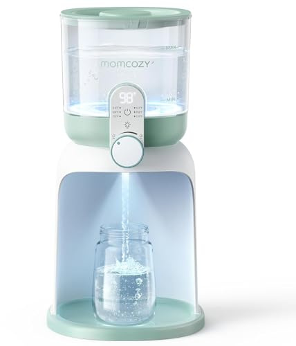 Momcozy Scaldacqua Istantaneo con Doppia Luce per Poppate Notturne, Scaldabiberon per Formula, Preparatore Latte in Polvere 1685 ML, Dispenser con 6 Temperature