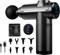Pistolet de massage pour tissus profonds, masseur à percussion musculaire, 32 vitesses, avec écran tactile LCD, 8 têtes pour la relaxation des épaules, du corps, du dos (Nouvelle version noir)