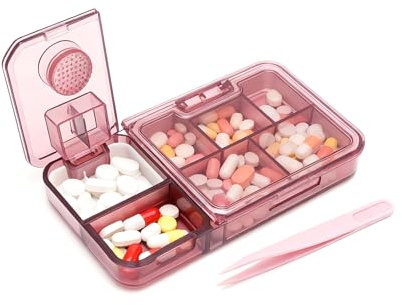 porta pillole Taglia-pillole separatore pillole regolabile multifunzione contenitore contenitore portatile per pillole