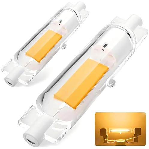 ACAATVE R7S Led 78mm 20W Lampe Warmweiß 3000K 2000 LM, Dimmbar 78mm R7S Leuchtmittel Led Ersatz für 200W Halogenstab, Kein Flackern, 360° Abstrahlwinkel, für Uplighter bis Work Light, 2er Pack