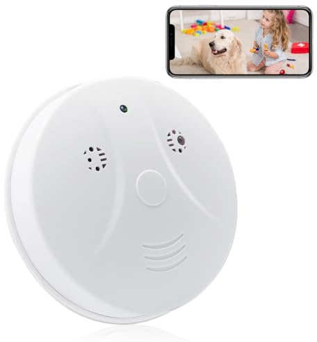 WiFi Spy Smoke Detector Hidden Camera 1080P HD Video Camera Wireless Security Camera with Night Vision, Motion Detection, Remote View for Home and Office