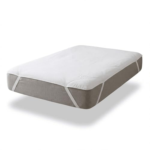 Vency Matratzenschoner Wasserdicht – Baumwoll Oberseite, Atmungsaktiv & Hygienisch – rutschfest mit Eckgummis – Für Matratzen bis 30 cm – 90x200