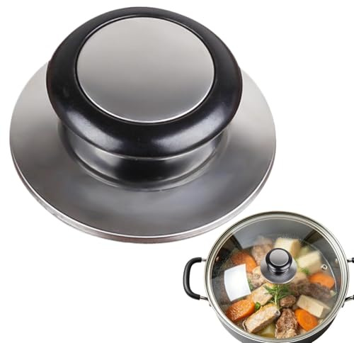 Hjatirace Pot Lid Handle Replacement, Easy Installation, Pot Handle, Lid Grip, Heat-Resistant for Skillet, Slow Cooker, Saucepan, Kitchen & Camping Cookware