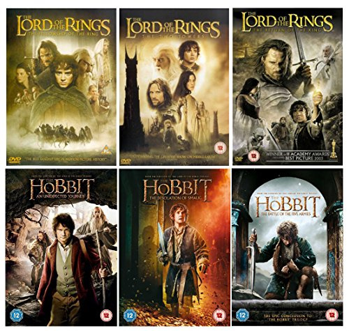 Complete The Lord of the Rings Trilogy 1-3 + Complete The Hobbit Trilogy 1-3 movie collection