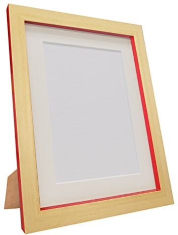 Frames by Post MAGNUSBEEREDWITHIVOMT8664 Magnus-Marco de Fotos, Plástico Reciclado, Haya/Rojo, 8 x 6-Inch, Image Size 6 x 4-Inch