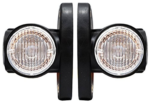 Mars Tech 2x 24V SMD LED Seitenmarkierungsleuchten Hochwertig Begrenzungsleuchten Positionsleuchten Gelb Rot Weiß LKW Anhänger