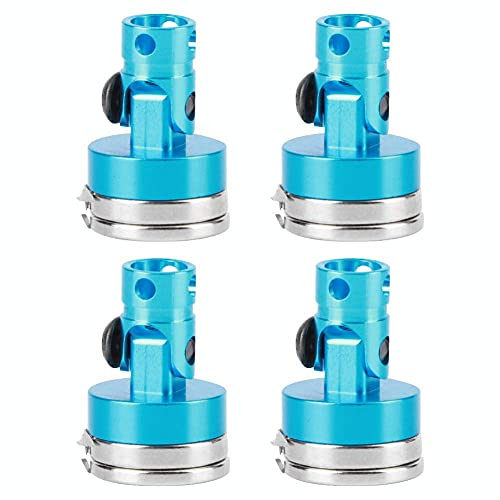 VGEBY RC Magnetic Body Post, 4 Stück Starker Magnet RC Car Shell Säulenpfosten Aluminiumlegierung Body Shell Mount Column Passend für AXIAL SCX10 1/10 RC Car Model(Blau)
