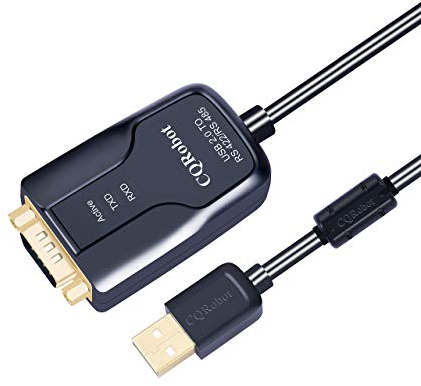 CQRobot 7,2 Fuß USB zu RS422 oder RS485 Serielle Konverter-Adapterkabel mit FTDI-FT232-Chip zum Windows 10 8 7 XP Linux Mac. 600W Überspannungsschutz-15KV ESD-E/A Steuerung-Unterstützt 32 Knoten.