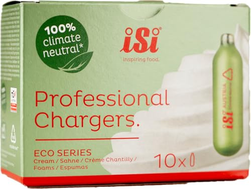 iSi 0707 Capsules en acier européen pour siphon à crème fouettée avec 30% de recyclage et 100% recyclable