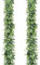 SOMYTING Guirnalda Artificial de eucalipto con Flores Blancas, Guirnalda de Flores Artificiales Planta Colgante para Fondo de Boda Arco de decoración de Pared Hojas de Vid protección UV 2 Unidades