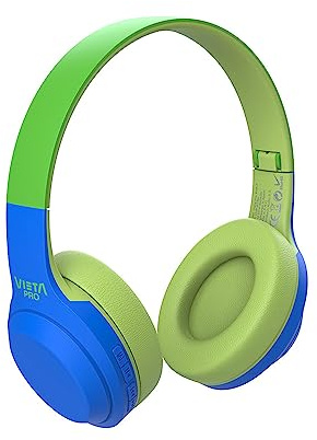 Vieta Pro Auricular Diadema Kids 2– Auriculares Infantiles inalámbricos para niños (Bluetooth, Radio FM, micrófono Integrado, Entrada Auxiliar, Reproductor Micro SD, Plegables, autonomía 15 Horas)