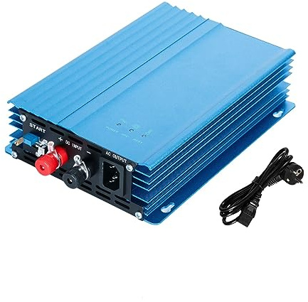 DEWIN 500W Grid Tie Inverter, MPPT Einspeisewechselrichter Netzgekoppelter Wechselrichter für Solar PV Panels 12V Einstellbare Batterieentladung AC 220V