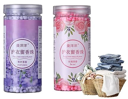Perfume De Lavandería Concentrado, 2PCS Perlas De Perfume Para La Ropa, Perfumador De Colada Con Perlas Aromáticas Para Lavadora, Potenciador De Frescor Para El Lavado, Perlas Perfumadas Para Lavadora