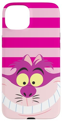 Disney Alice nel Paese delle Meraviglie Stregatto Rosa Strisce Custodia per iPhone 15 Plus