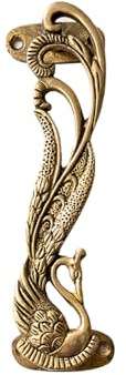 Generic Türgriff aus Messing, Antik-Optik, Pfau, Gold, Jaguar Design 1