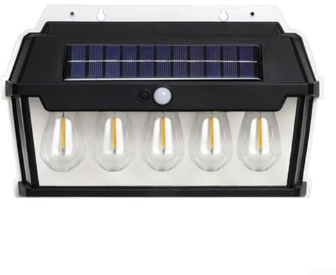 Lampada da parete con sensore di movimento con ampio angolo di rilevamento al tungsteno (5 lampadine)