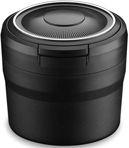 VYWPTOWSX Auto Portacenere per Mercedes-Benz GLE Coupe (C167) 2020 2021 2022 2023 2024 Portatile Multifunzione Portacenere Autoestinguente Interni Automobilistici Accessori,A/Black