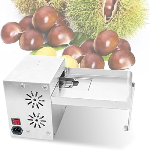 Macchina for intaglio delle castagne, macchina for la frantumazione delle castagne elettrica commerciale da 120 W, 30-35 kg/h, macchina for il taglio delle castagne, for molte dimensioni di castagne