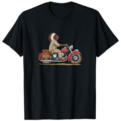 Native American Motorcycle Indian Bikers Classic Bikes T-Shirt