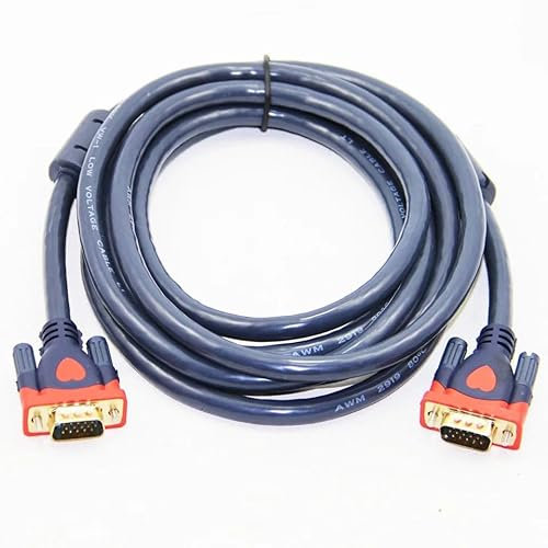 YONGYOUYONGFU Câble VGA mâle à mâle 3 + 9 HD, entièrement câblé, 15 Broches, adapté au projecteur LCD CRT, Moniteur d'ordinateur Portable, 1.5m 3m 5m 10m 15m 20m(3m)