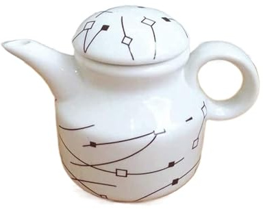 DHAEY Cuisine Bouteille de vinaigre de Table en Porcelaine à Fleurs 350ml, Liquide de dîner avec Bouchon Anti-poussière et Fuite Distributeur